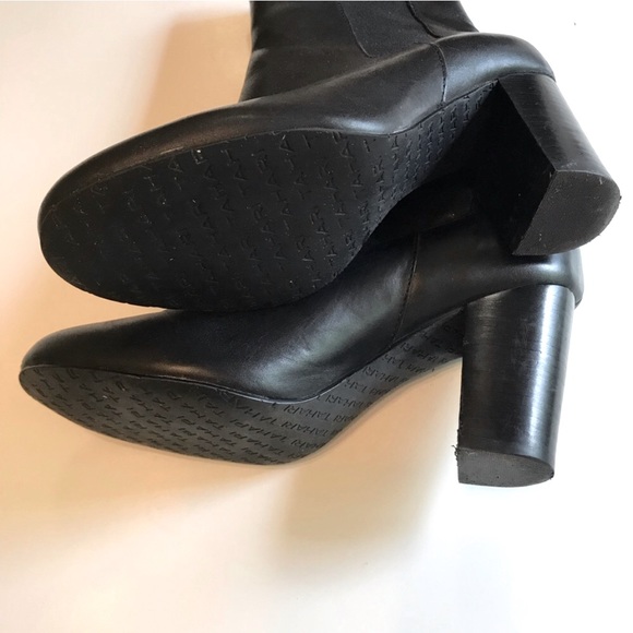 Tahari Garnet Black Leather Ankle Bootie Women’s Size 8 - Picture 5 of 7
